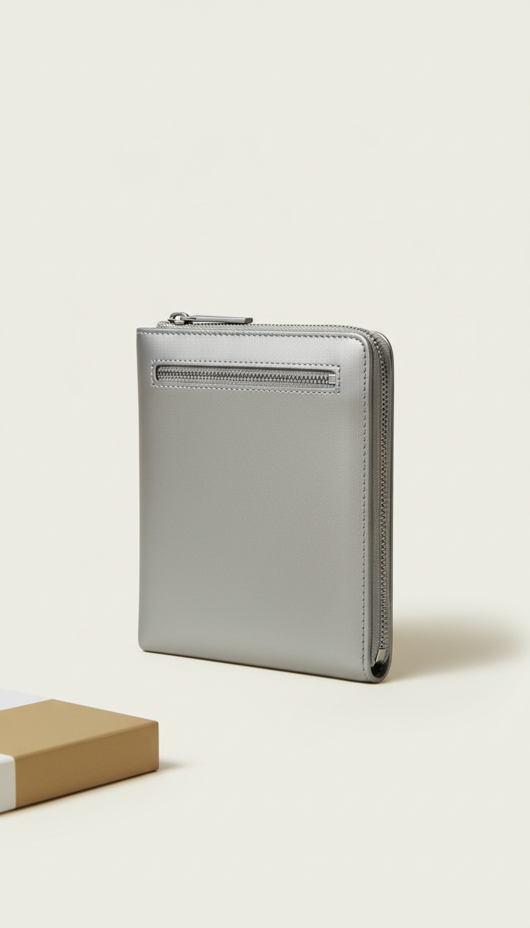 Urban Silver minimalist zip wallet