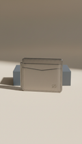 Money Clip Cardholder in Argent Brossé Finish
